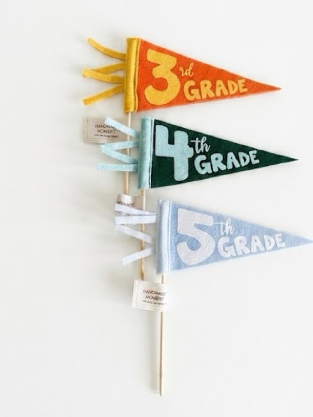 Target School Year Pennants, 3rd Grade, 4th Grade and 5th Grade